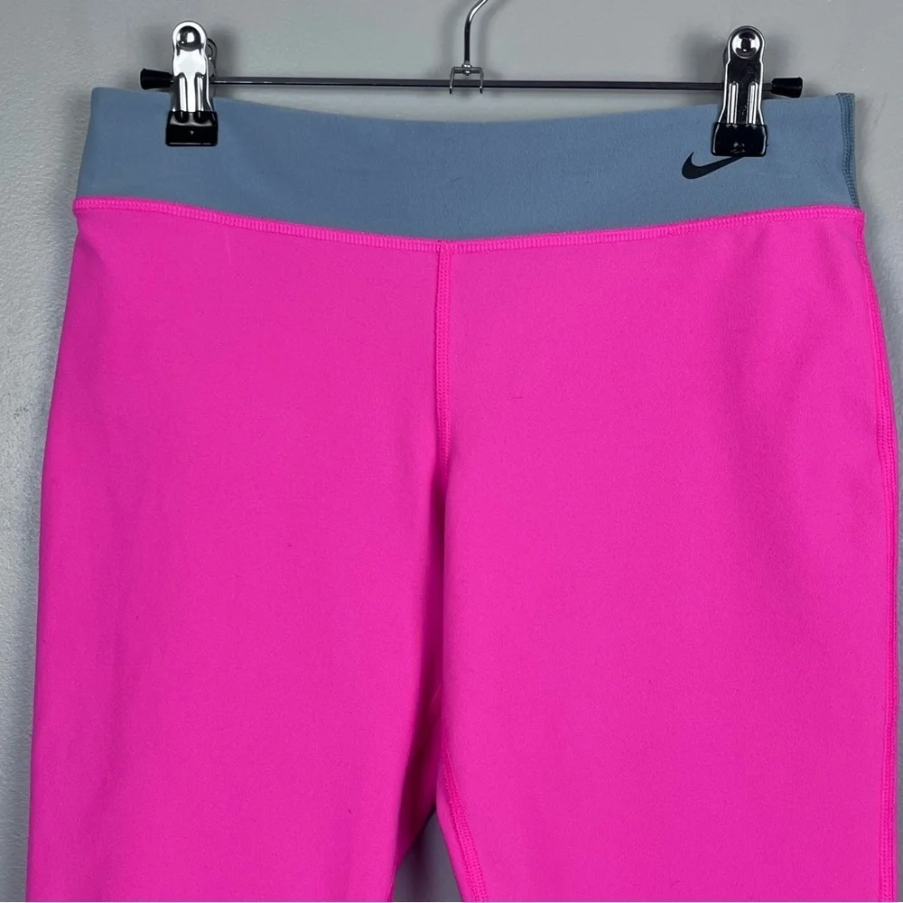 Nike Girls Dri-Fit Legend Capri Hot Pink Performance Leggings 522087 Size L